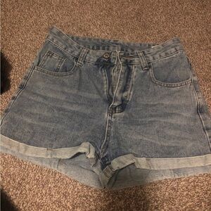Blue Denim Women's Shorts